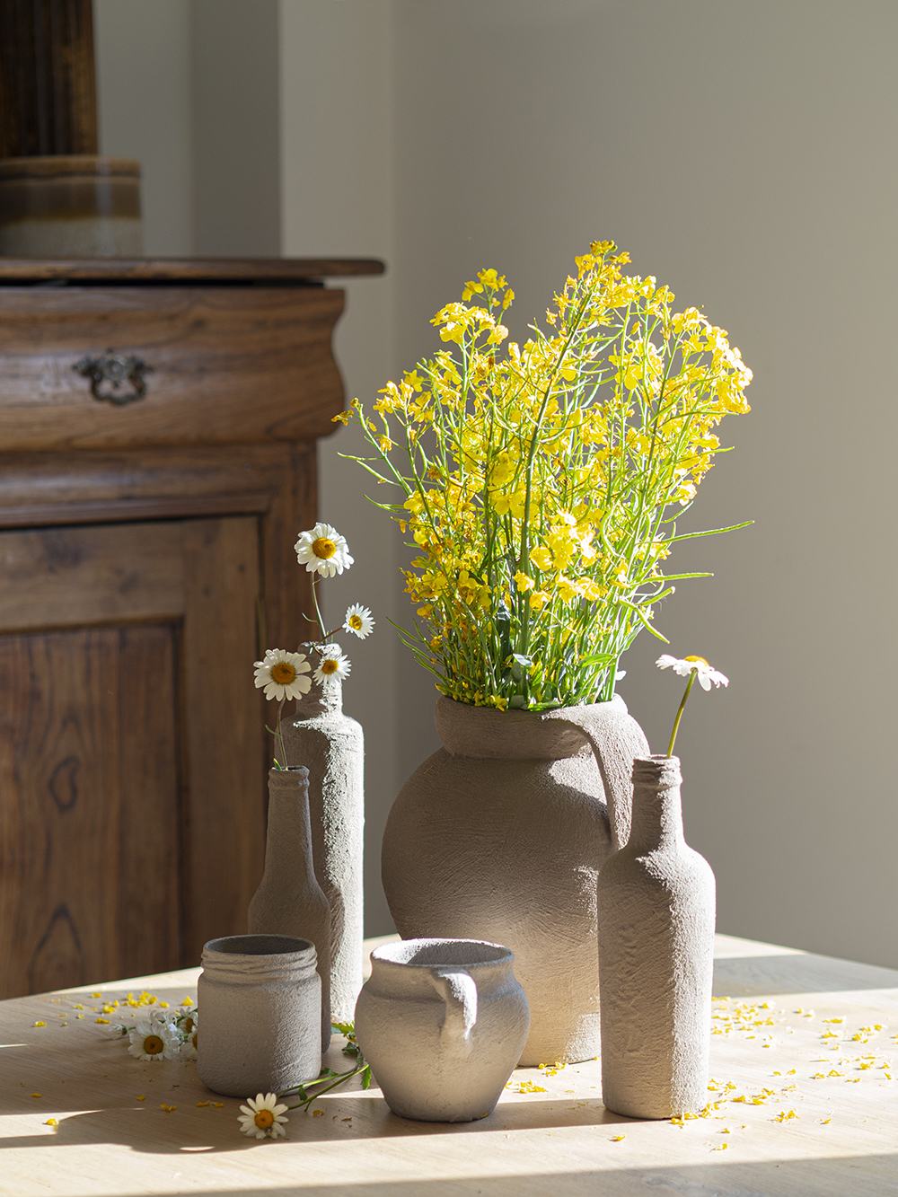 DIY Cómo pintar con efecto cerámica ¡Convertir cristal en barro!3